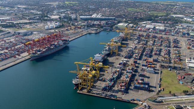 Sydney’s Port Botany moved its highest volume of containers in the last financial year. Picture: NSW Ports