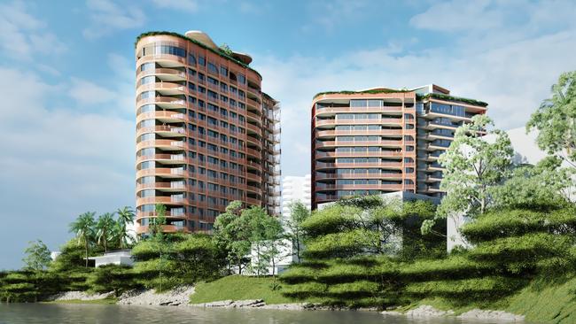 An artist’s impression of Monarch Residences in Toowong.