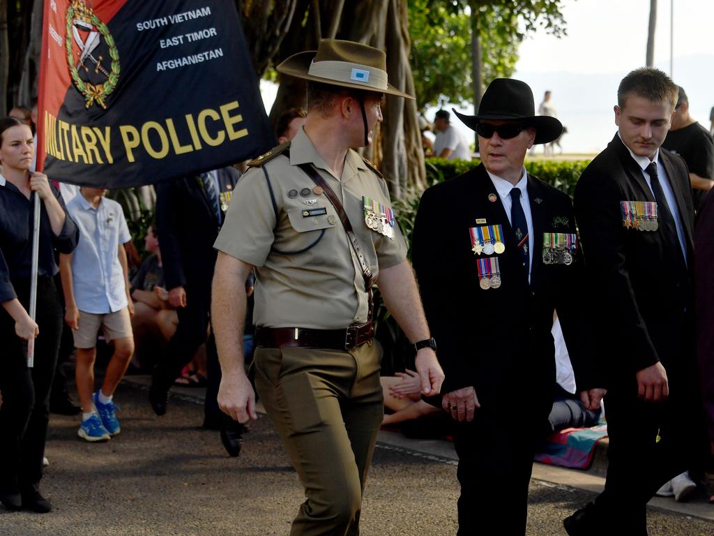 Anzac Day 2025. Strand parade in Townsville. Picture: Evan Morgan