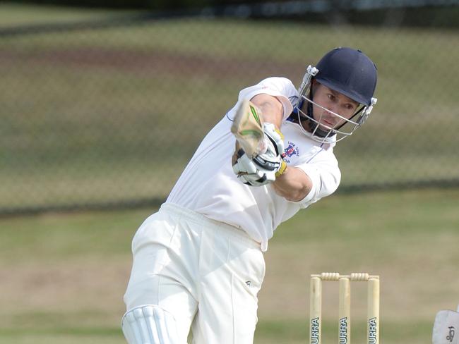 MPCA Cricket match between Long Island and Sorrento at Ballam Park. Long Island batsman Scott Phillips in action. Picture: Chris Eastman