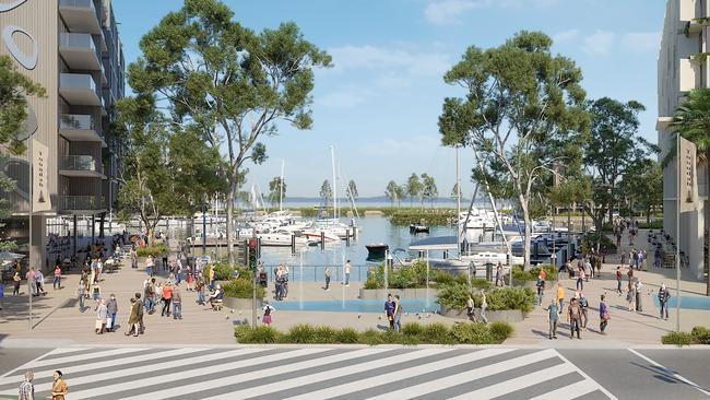 Artist’s impression of what’s planned for Toondah Harbour.