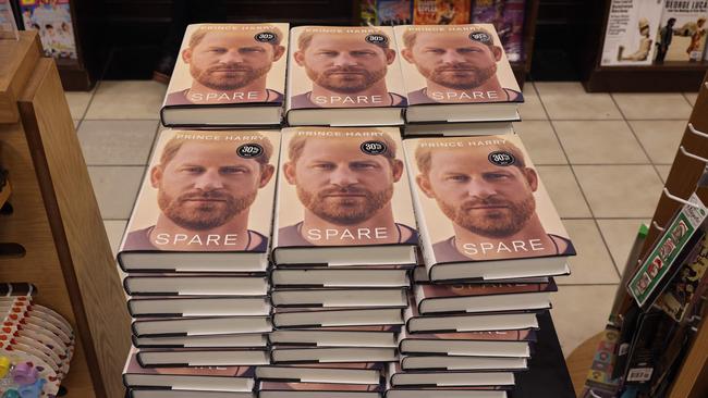 Prince Harry's memoir Spare is offered for sale at a Barnes &amp; Noble store in Chicago.