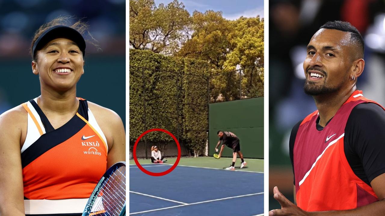 Naomi Osaka has left the door slightly ajar for a dream team up with Nick Kyrgios. Photo: Getty Images and Instagram