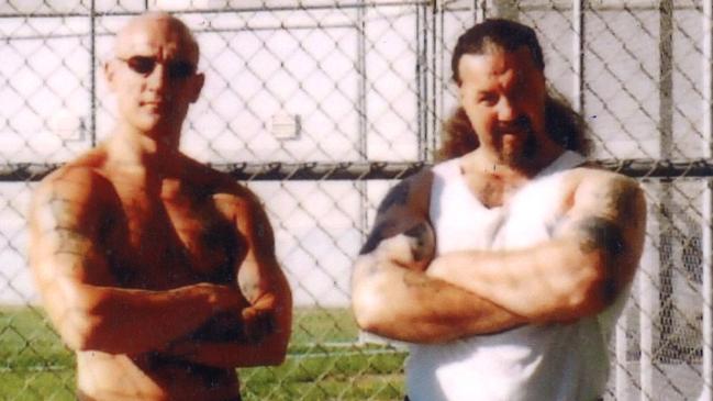 Gavin Preston (left) with a fellow prison inmate.