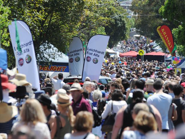 Leichhardt’s famous Norton Street Italian Street Festa in 2015. Picture: Simon Bullard