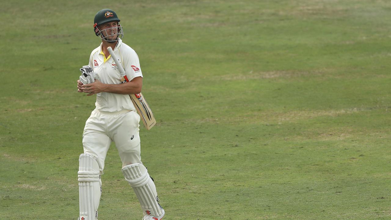 Mitchell Marsh couldn’t buy a run over in the UAE. Photo by Ryan Pierse/Getty Images