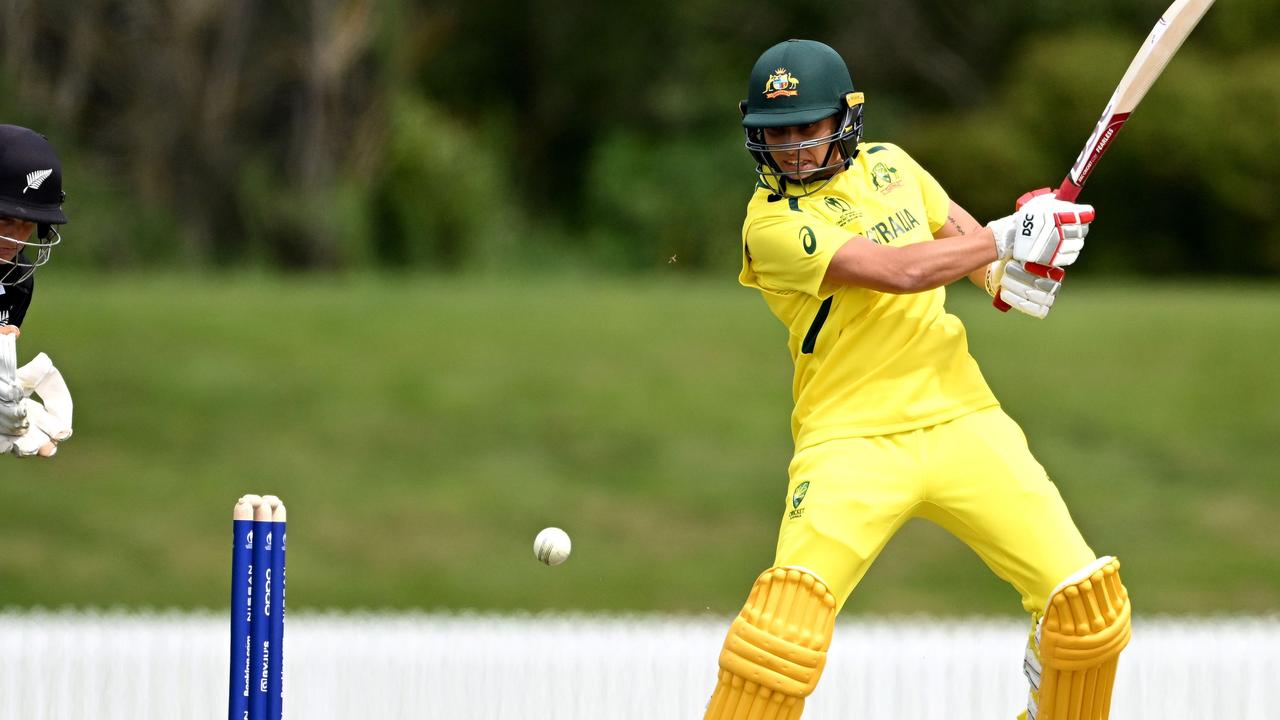 Ashleigh Gardner was in the runs for Australia in the Women's Cricket World Cup warm up match against New Zealand