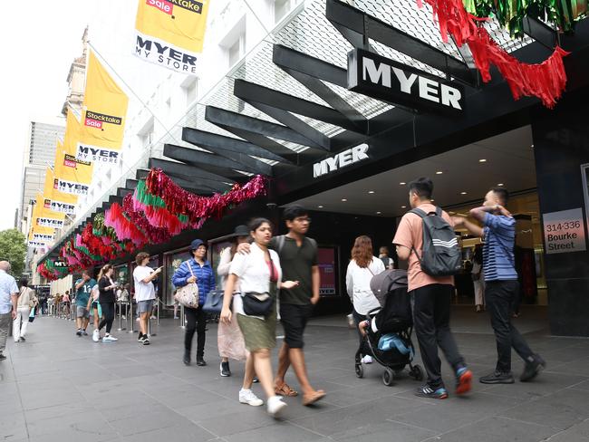 MELBOURNE, AUSTRALIA- NewsWire Photos DECEMBER 26 2023Crowds go shopping in the Bourke Street Mall for Boxing Day sales.Picture: NCA NewsWire /Brendan Beckett