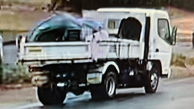 Police are on the hunt for this tipper truck after an incident at Parafield on Thursday. Picture: SA Police