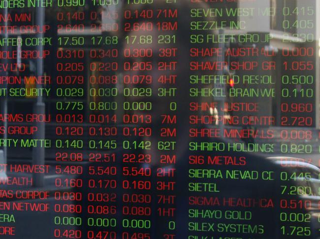 SYDNEY, AUSTRALIA - NEWSWIRE PHOTOS June 13 2022: A general view of the digital boards at the ASX in Sydney as Australia braces for a week of economic carnage. Picture NCA Newswire/ Gaye Gerard.