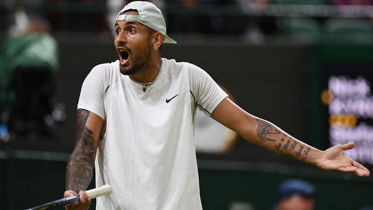 Nick Kyrgios said he did nothing wrong on Sunday. (Photo by Glyn KIRK / AFP)