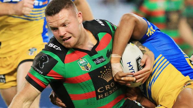 Nathan Brown of Souths during the South Sydney Rabbitohs v Parramatta Eels NRL round 15 game at ANZ Stadium, Sydney Olympic Park. pic Mark Evans