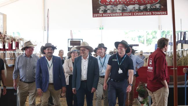 Premier Steven Miles and Prime Minister Anthony Albanese at Beef Week in Rockhampton.Pic Annette Dew