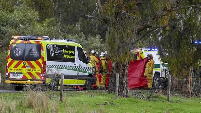 A local resident attempted CPR on the rider but was unable to revive him. Picture: Mark Brake