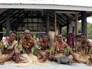 The kava welcoming ceremony is a special treat when you visit the remote smaller islands of Fiji. Picture: Simon Taylor