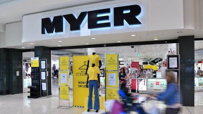 Myer reported a net profit of $38.4 million for the 26 weeks to January 26. 