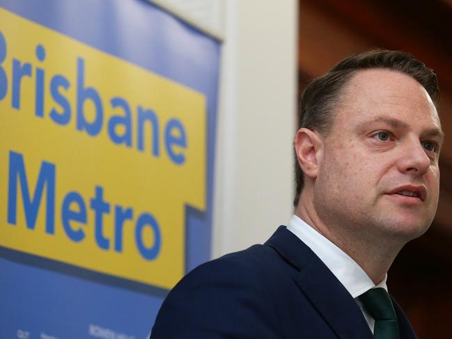 Lord Mayor Adrian Schrinner has blasted the State Government over delays to the Metro project. Picture: AAP Image/Claudia Baxter