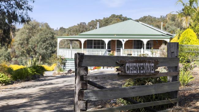 The front of the main house that Mr Olver and wife Shirley live in.