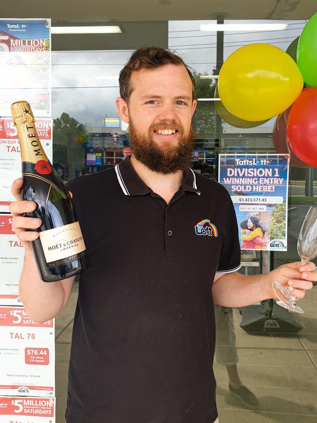 Corner Exchange Lotto at Bell Park sold a $1.4m winning ticket to a syndicate.