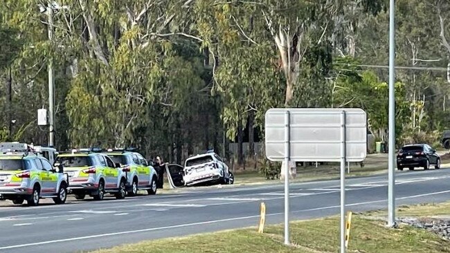 Paramedics at the scene.