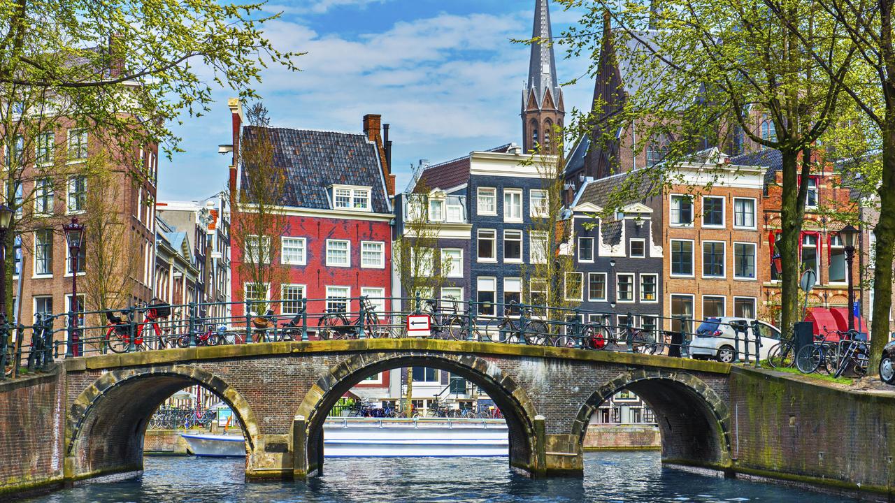 A painting of Amsterdam, which was ranked the world’s healthiest city. Picture: Supplied