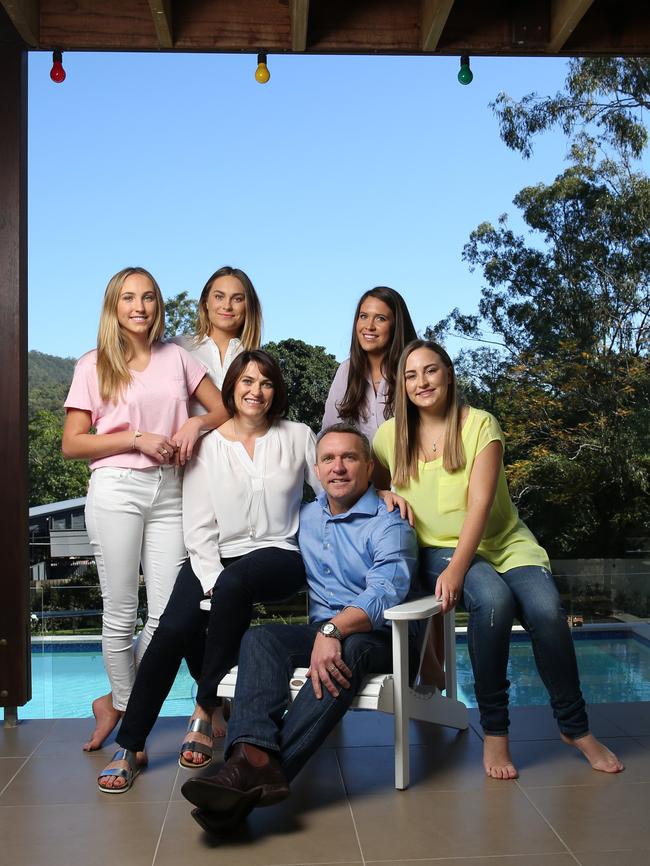 Paul and Angela with their daughters.