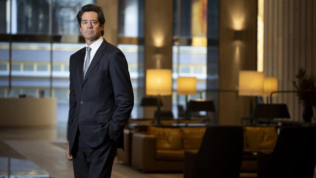 Tabcorp CEO Gillon McLachlan expects staff to be in the office five days a week. Picture: Arsineh Houspian