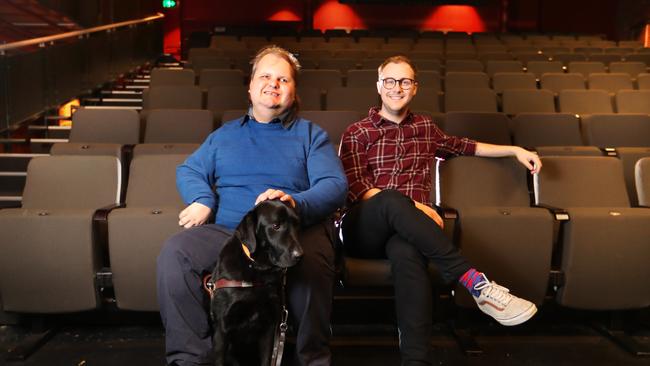 Ross de Vent and Will McRostie at The Malthouse theatre, Melbourne. Picture: David Geraghty / The Australian