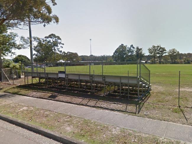 Erina Oval was the scene of a wild brawl.