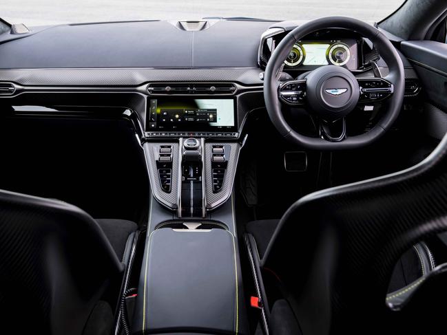 The carbon-backed racing seats were hard and sharp-sided. Picture: Supplied