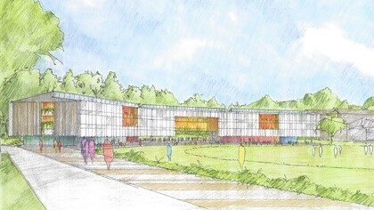 Artist's impression of how the new school might look.