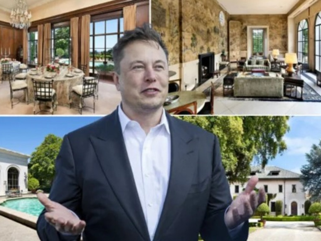 Elon Musk revealed in 2020 that he would be selling off his entire $100m real estate portfolio. Pictures Getty/Realtor.com