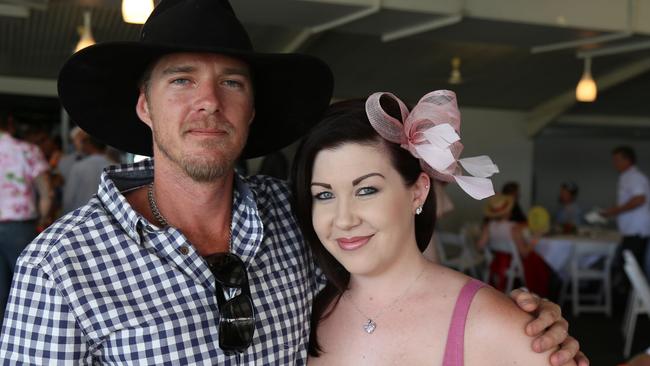 Jamie and Krystel Paul at the races in 2017.