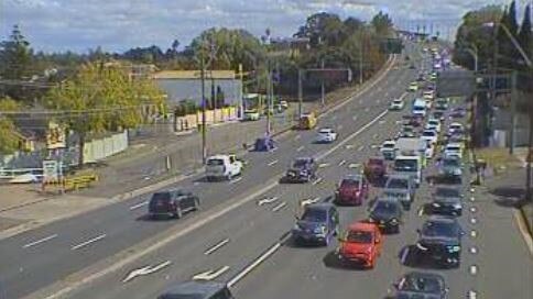 Current traffic on Victoria Rd, Drummoyne looking west toward Gladesville