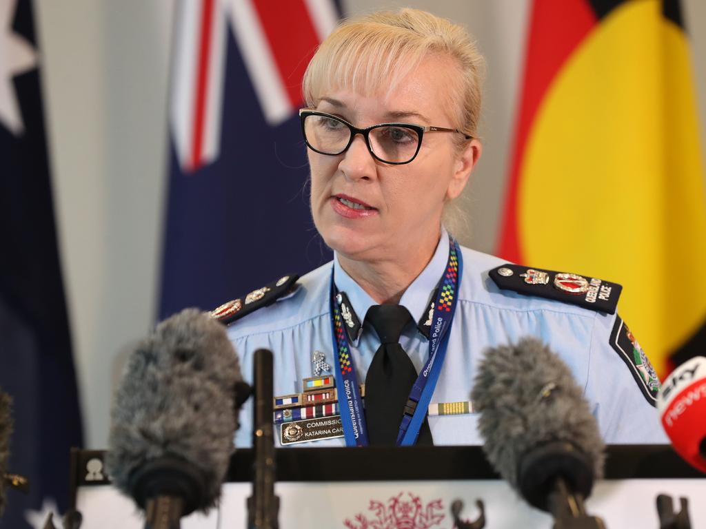 Police Commissioner Katarina Carroll says teens on the Gold Coast can expect to be ‘wanded’ when new laws to tackle youth crime are eventually passed in parliament. Picture: Tara Croser