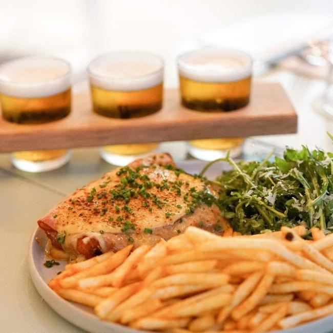 The Parmy & Paddle is popular with guests at The Bungalow in Yeppoon.