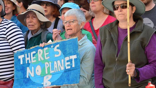 Extinction Rebellion protesters in Adelaide. Picture: AAP/Keryn Stevens