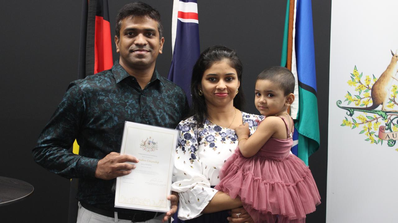 Johny George became an Australian citizen at the 2024 Australian Citizenship Ceremony in Bundaberg.