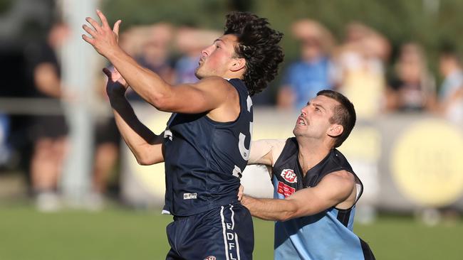 Avondale Heights player Josiah Garisto (left) has joined Sunbury. Picture: Stuart Milligan