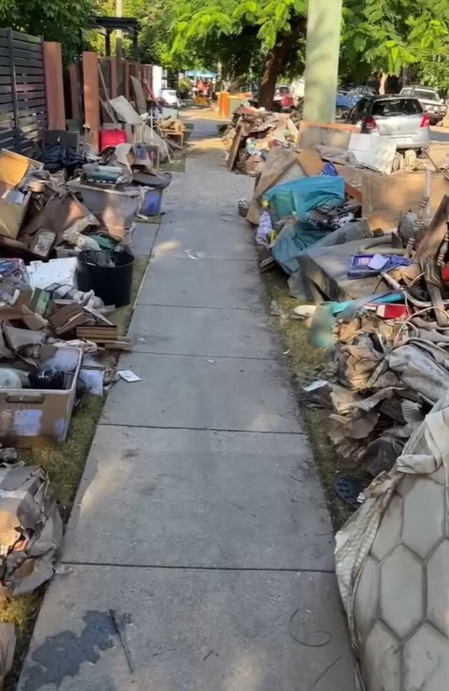 Macquarie St was literally lined, from end to end, with ruined household goods.