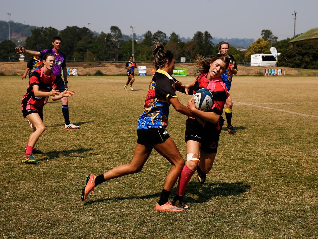 Action from the FNC women's rugby sevens grand final between Wollongbar-Alstonville and Yamba last year. Photo Ursula Bentley@CapturedAus