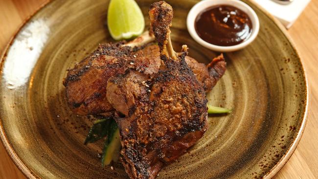 Salt and pepper crispy duck. Picture: Tim Carrafa