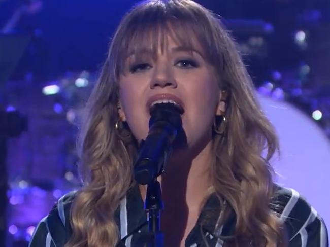 Kelly Clarkson performed an Australian anthem during her latest Kellyoake segment. Picture from X.