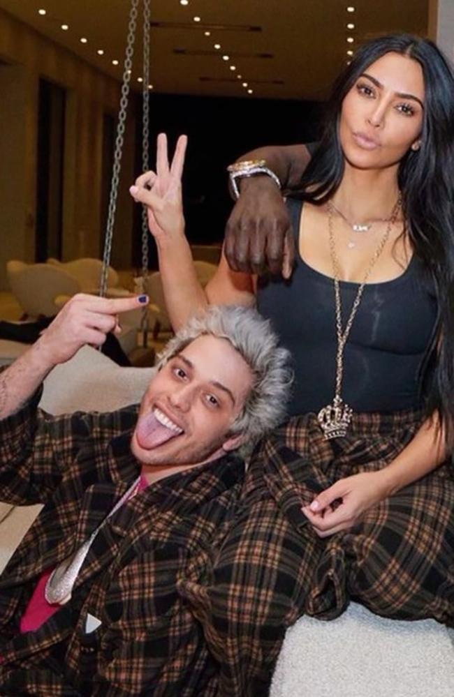 Kim Kardashian is now dating Pete Davidson. Picture: flavorflav/Instagram