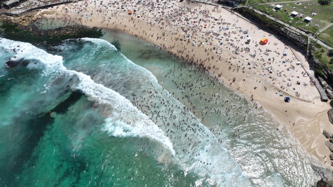 New photos and footage reveal full scale of packed Christmas Day crowd ...