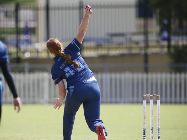 Charlotte Allen took three wickets for Manly. Picture Warren Gannon Photography