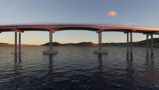 Concept designs for the upgrade of the Tasman Bridge. Picture: Supplied