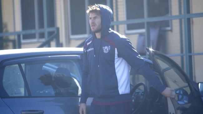 David Williams at Manly training on Wednesday. Picture: Bradley Hunter