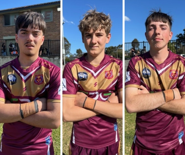 Joshua Hanney, Rhys Parmeter and Jack Campbell of St Christophers