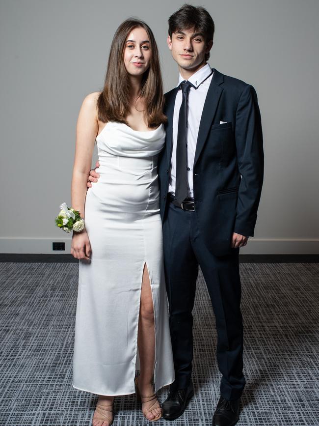 Christopher Small, 17, of Seaforth with Siena Heptomstall, 17, of Balgowlah.